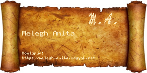 Melegh Anita névjegykártya